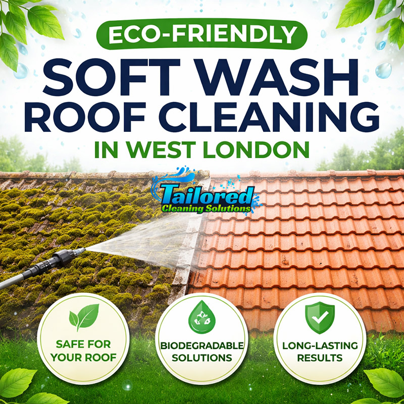 Eco-Friendly Soft Wash Roof Cleaning in West London