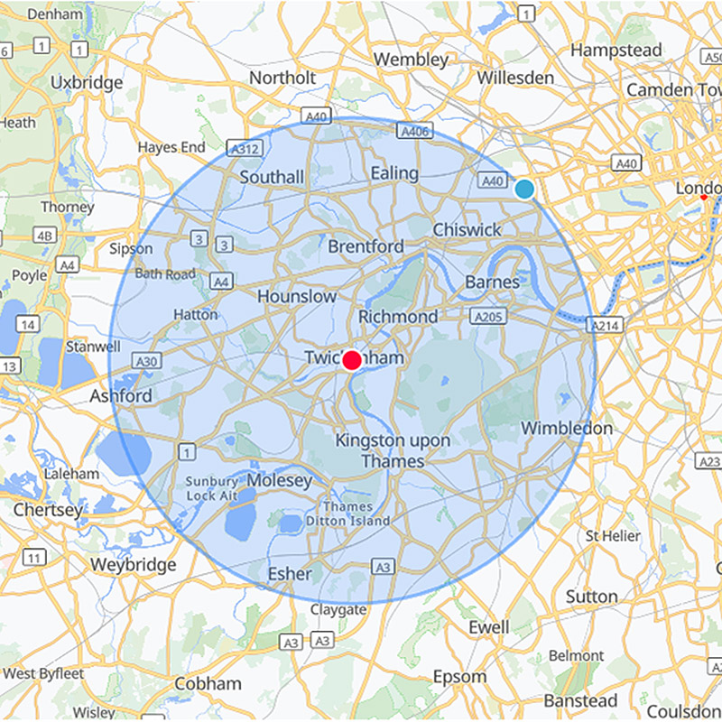 We serve residential and commercial properties of all sizes in Twickenham and the surrounding areas within a six-mile radius, including: