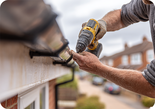 Soffit and fascia repairs included.